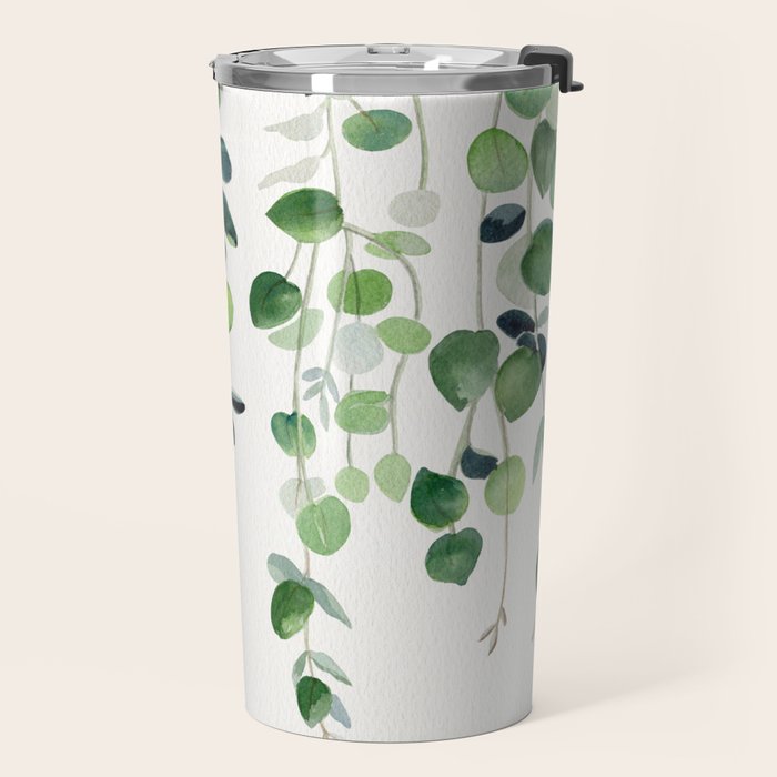 Eucalyptus Watercolor 2  Travel Mug Gallery Image 2