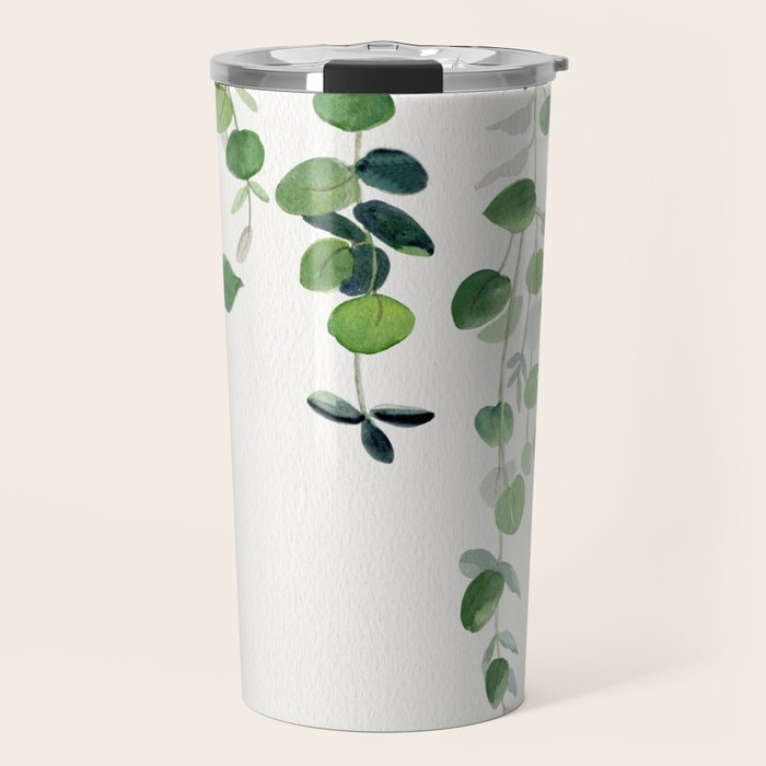 Eucalyptus Watercolor 2  Travel Mug Gallery Image 1