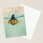 Brilliant DISGUISE - Goldfish with a Shark Fin Stationery Card Gallery Image 2