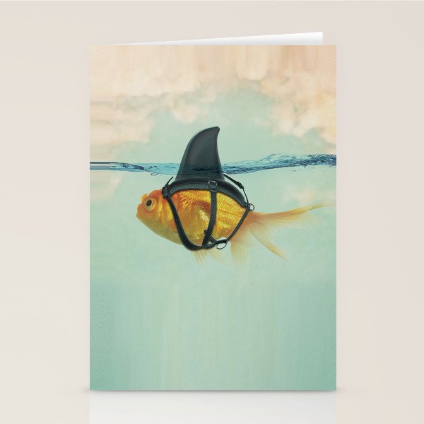 Brilliant DISGUISE - Goldfish with a Shark Fin Stationery Card Gallery Image 2