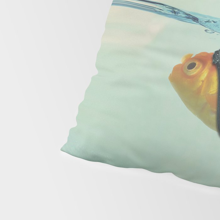 Brilliant DISGUISE - Goldfish with a Shark Fin Pillow Sham Gallery Image 4