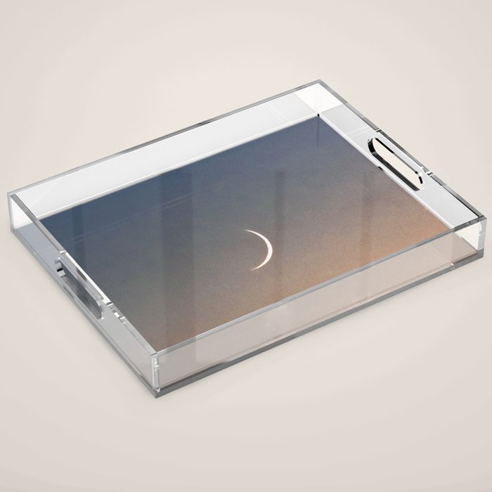 Waning Crescent | Nature and Landscape Photography Acrylic Tray Gallery Image 1