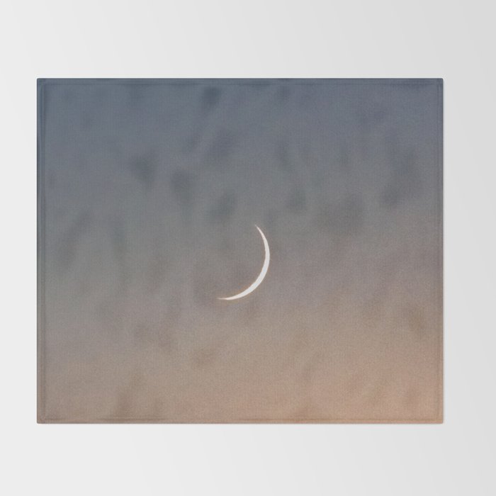 Waning Crescent | Nature and Landscape Photography Throw Blanket Gallery Image 2