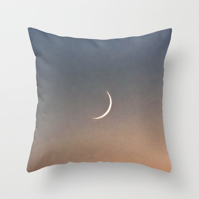 Waning Crescent | Nature and Landscape Photography Throw Pillow Gallery Image 1
