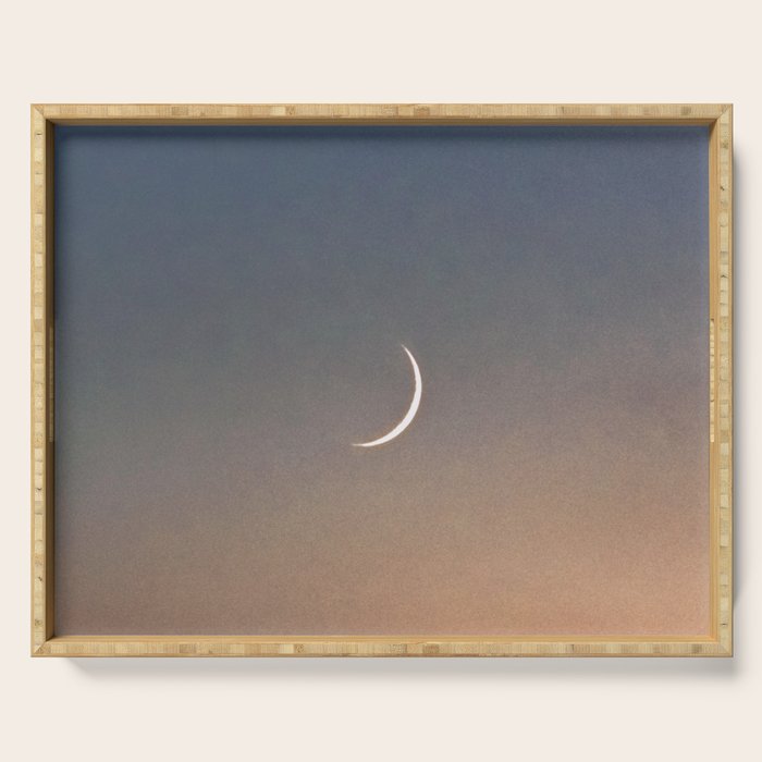 Waning Crescent | Nature and Landscape Photography Serving Tray Gallery Image 1
