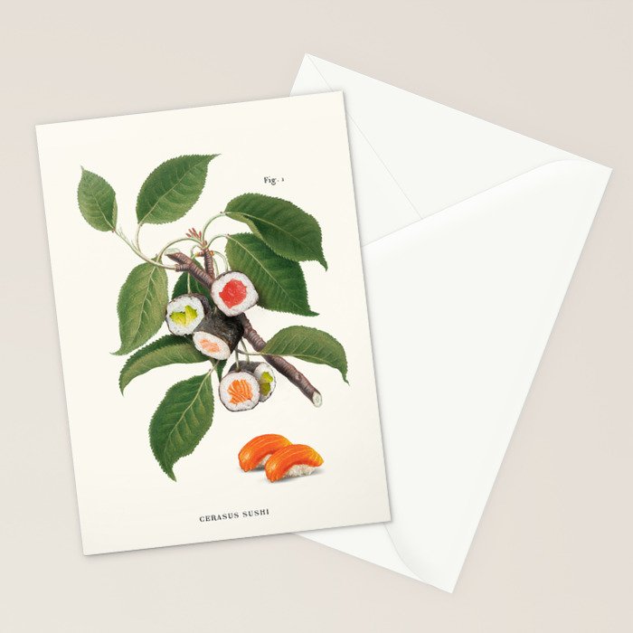 Sushi Plant Stationery Card Gallery Image 2