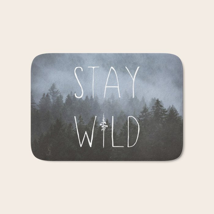 Stay Wild - Forest Adventure Bath Mat Gallery Image 1