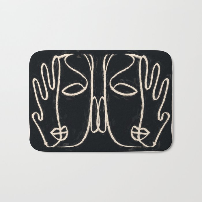 Two Faces Bath Mat Gallery Image 1