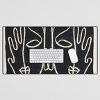 Two Faces Desk Mat Gallery Image 1