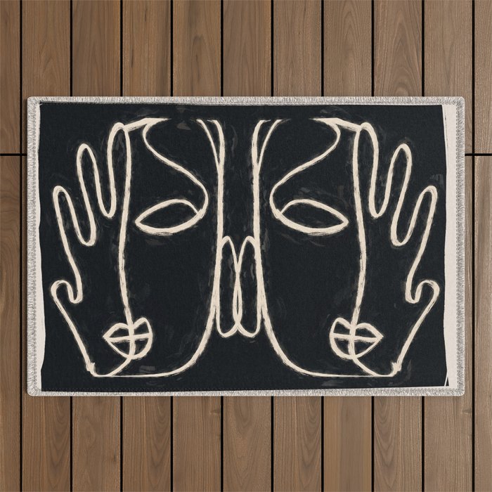 Two Faces Outdoor Rug Gallery Image 1