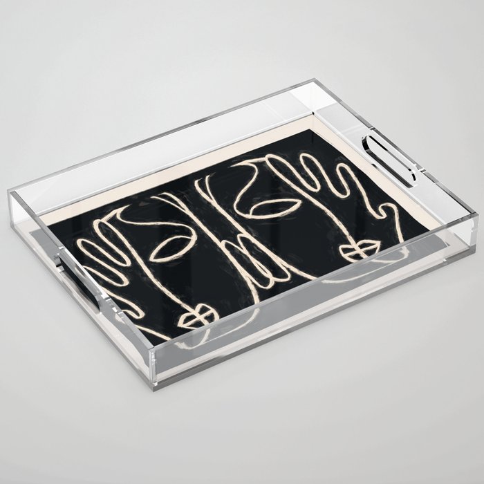 Two Faces Acrylic Tray Gallery Image 1