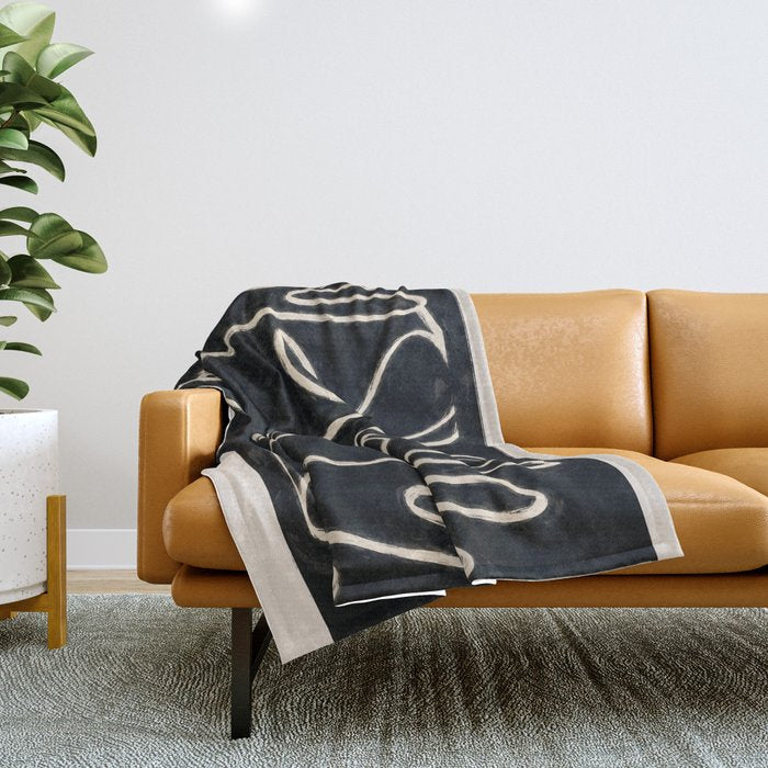 Two Faces Throw Blanket Gallery Image 1