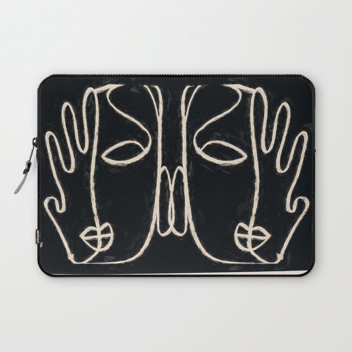 Two Faces Laptop Sleeve Gallery Image 1