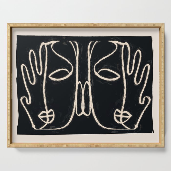 Two Faces Serving Tray Gallery Image 1