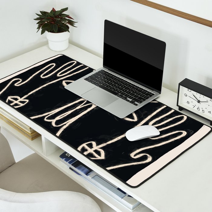 Two Faces Desk Mat Gallery Image 2