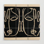Two Faces Wood Wall Art Gallery Image 1
