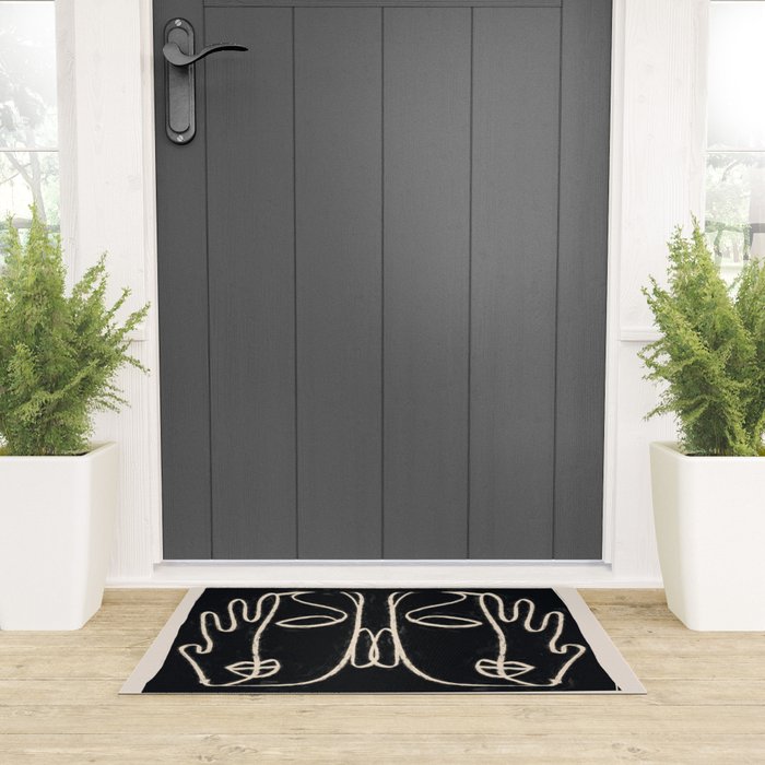 Two Faces Welcome Mat Gallery Image 3