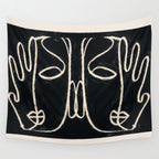 Two Faces Wall Tapestry Gallery Image 4