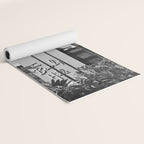 Beverly Hills Hotel, California black and white photograph / black and white photography Yoga Mat Gallery Image 2