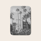 Beverly Hills Hotel, California black and white photograph / black and white photography Bath Mat Gallery Image 1