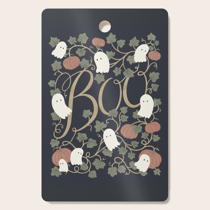 Boo! (Ghosts in the Pumpkin Patch) Cutting Board Gallery Image 1
