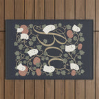 Boo! (Ghosts in the Pumpkin Patch) Outdoor Rug Gallery Image 1