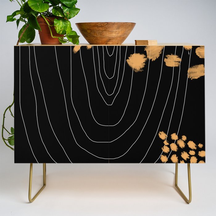 Black & Gold Credenza Gallery Image 1