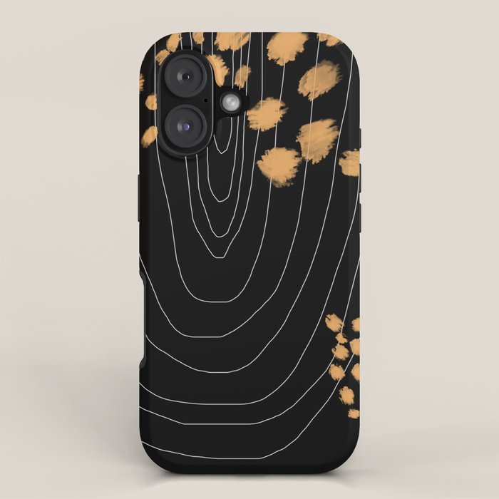 Black & Gold iPhone Case Gallery Image 1