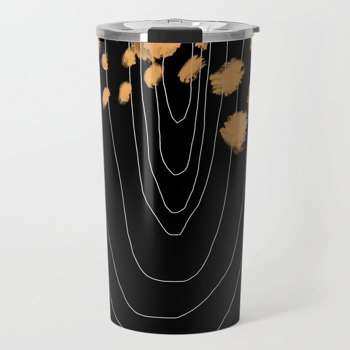 Black & Gold Travel Mug Gallery Image 1