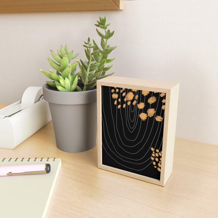 Black & Gold Mini Art Print Gallery Image 2