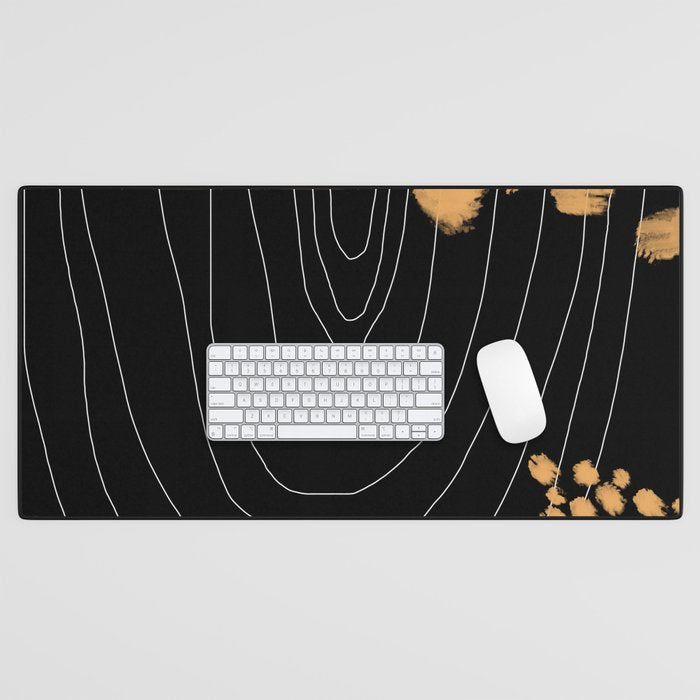 Black & Gold Desk Mat Gallery Image 1