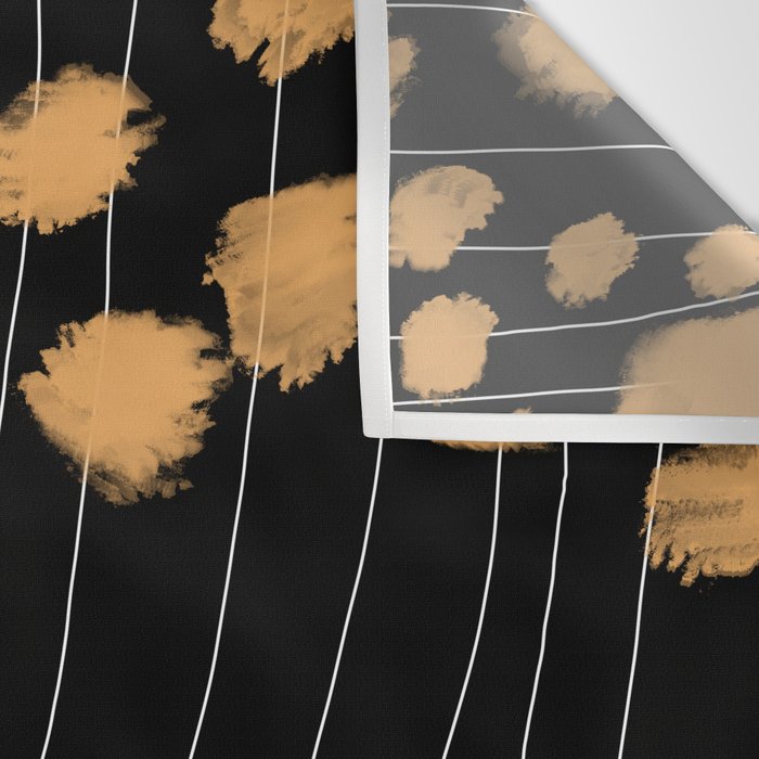 Black & Gold Wall Tapestry Gallery Image 3