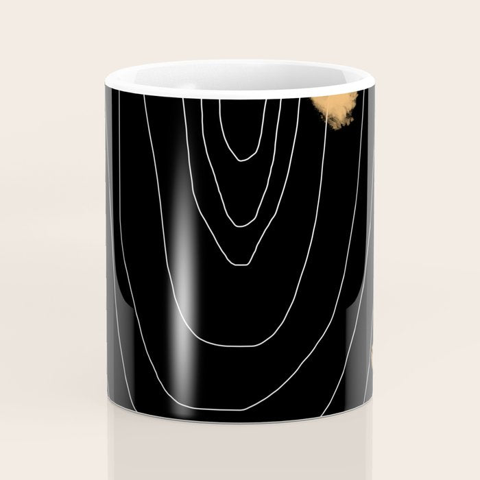 Black & Gold Coffee Mug Gallery Image 4
