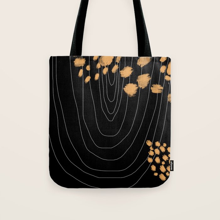 Black & Gold Tote Bag Gallery Image 1
