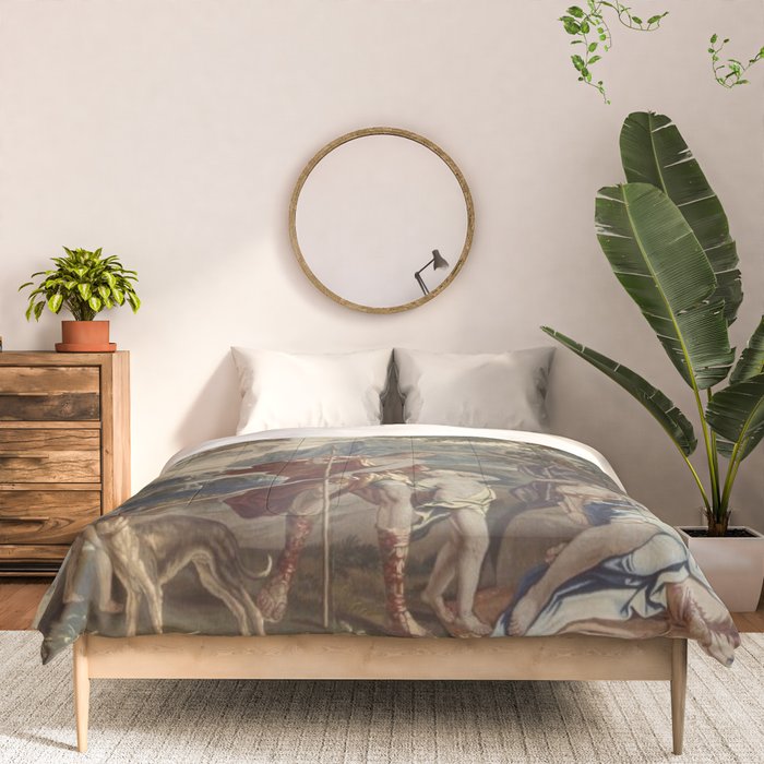 Antique 18th Century 'Venus and Adonis' Flemish Tapestry Comforter Gallery Image 3