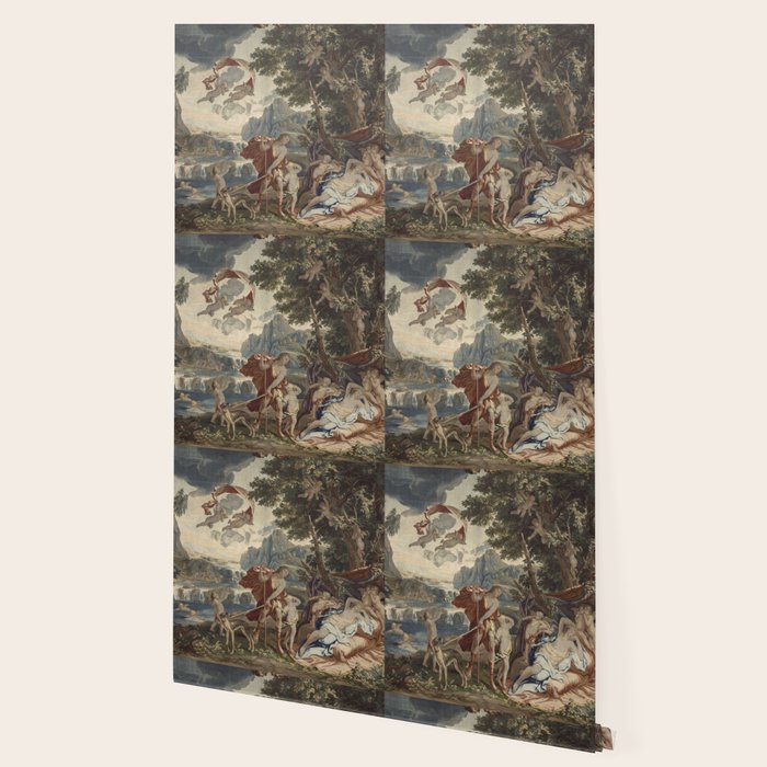 Antique 18th Century 'Venus and Adonis' Flemish Tapestry Wallpaper Gallery Image 2
