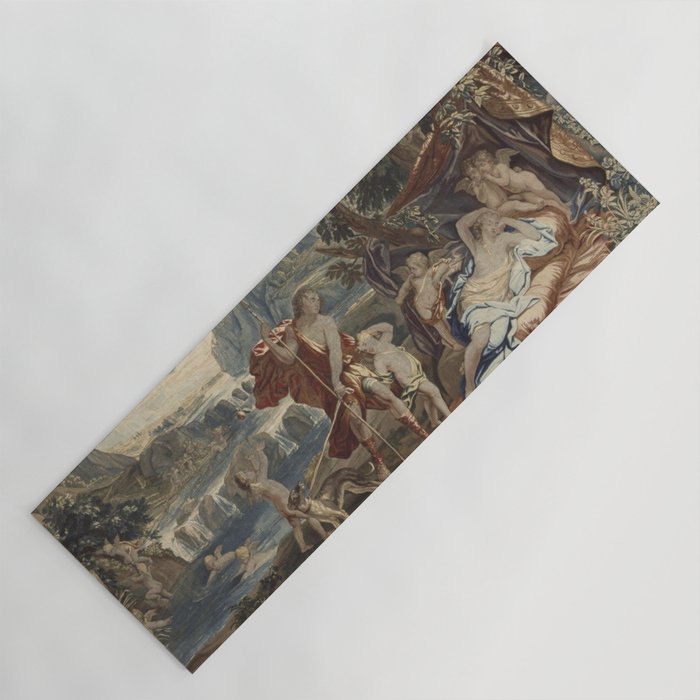 Antique 18th Century 'Venus and Adonis' Flemish Tapestry Yoga Mat Gallery Image 1