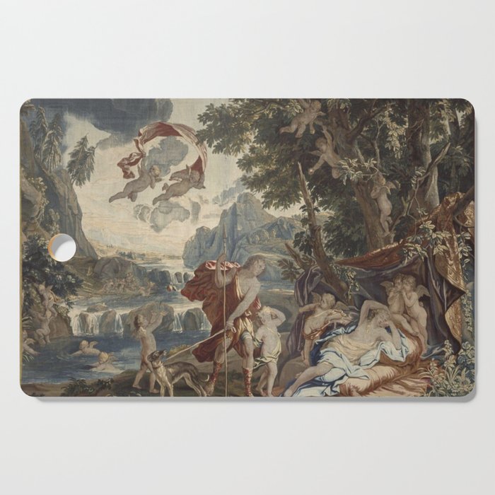 Antique 18th Century 'Venus and Adonis' Flemish Tapestry Cutting Board Gallery Image 1