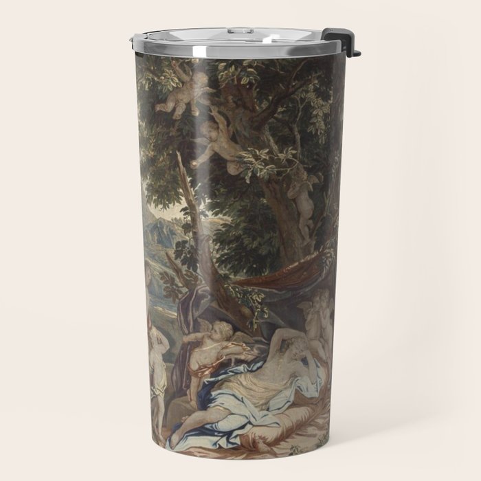 Antique 18th Century 'Venus and Adonis' Flemish Tapestry Travel Mug Gallery Image 2
