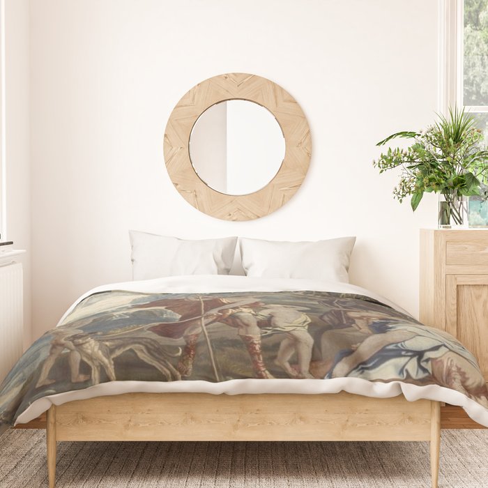 Antique 18th Century 'Venus and Adonis' Flemish Tapestry Duvet Cover Gallery Image 3