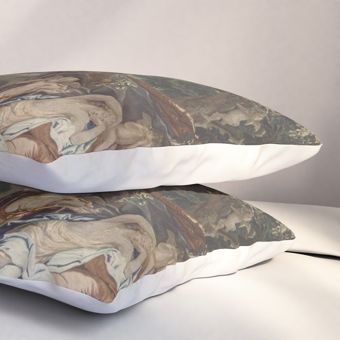 Antique 18th Century 'Venus and Adonis' Flemish Tapestry Pillow Sham Gallery Image 3