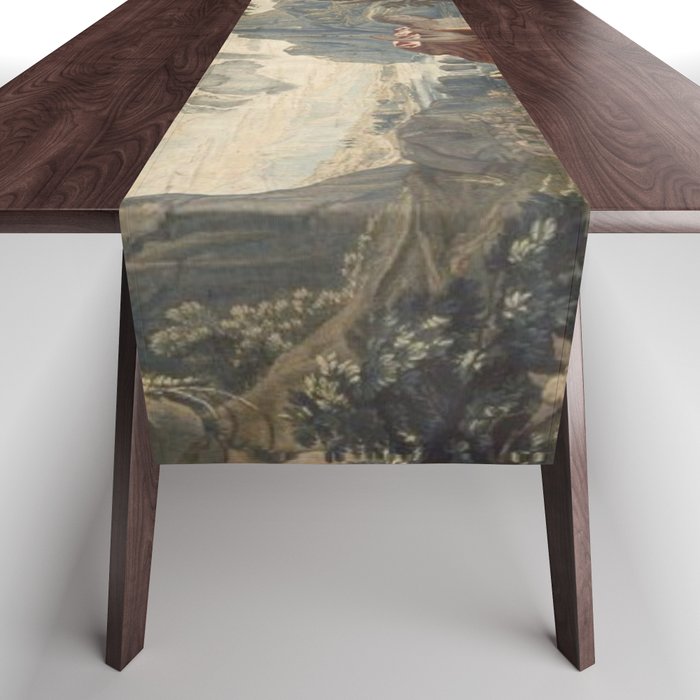 Antique 18th Century 'Venus and Adonis' Flemish Tapestry Table Runner Gallery Image 1