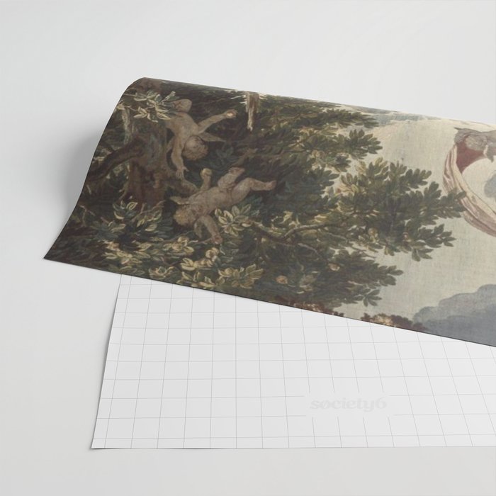 Antique 18th Century 'Venus and Adonis' Flemish Tapestry Wrapping Paper Gallery Image 2