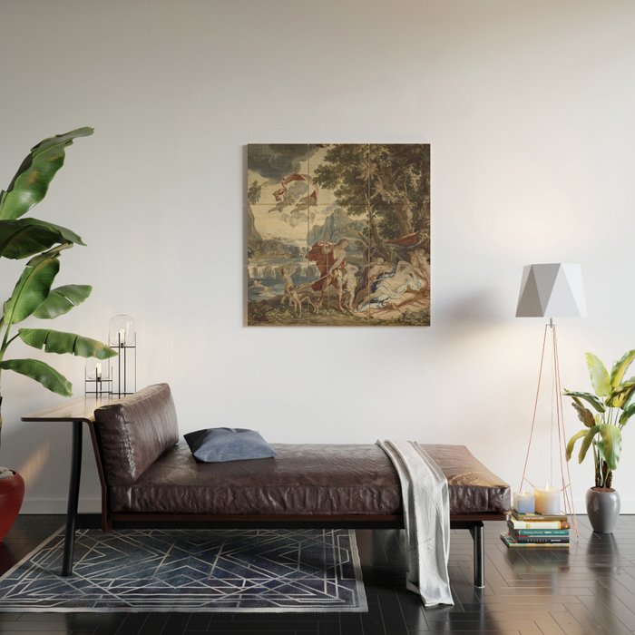 Antique 18th Century 'Venus and Adonis' Flemish Tapestry Wood Wall Art Gallery Image 2