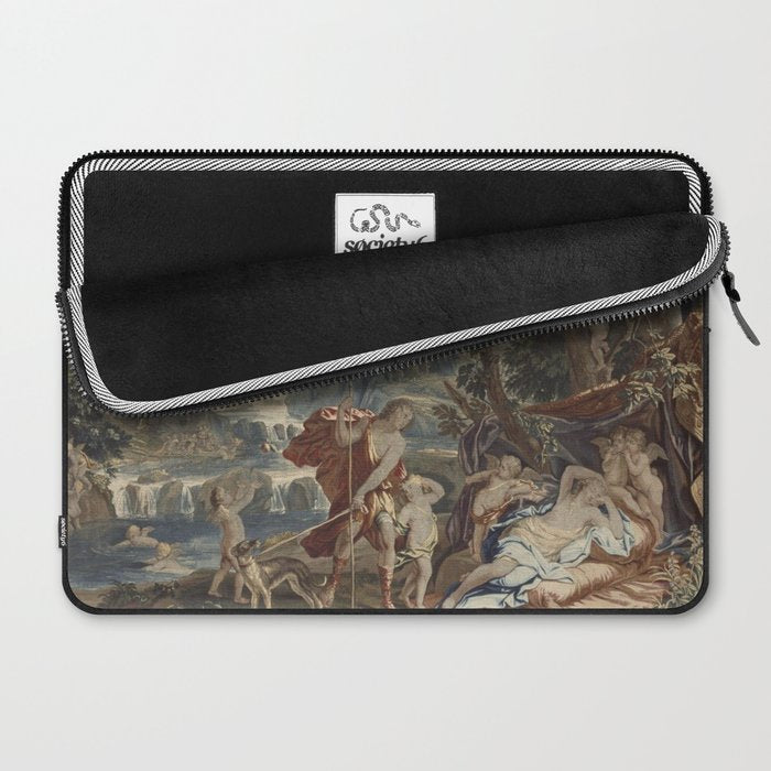 Antique 18th Century 'Venus and Adonis' Flemish Tapestry Laptop Sleeve Gallery Image 2