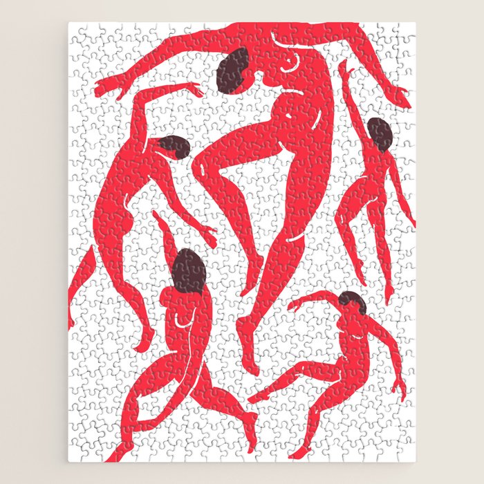 The Dance 3 | Henri Matisse - La Danse | Scarlet Red Edition Jigsaw Puzzle Gallery Image 1