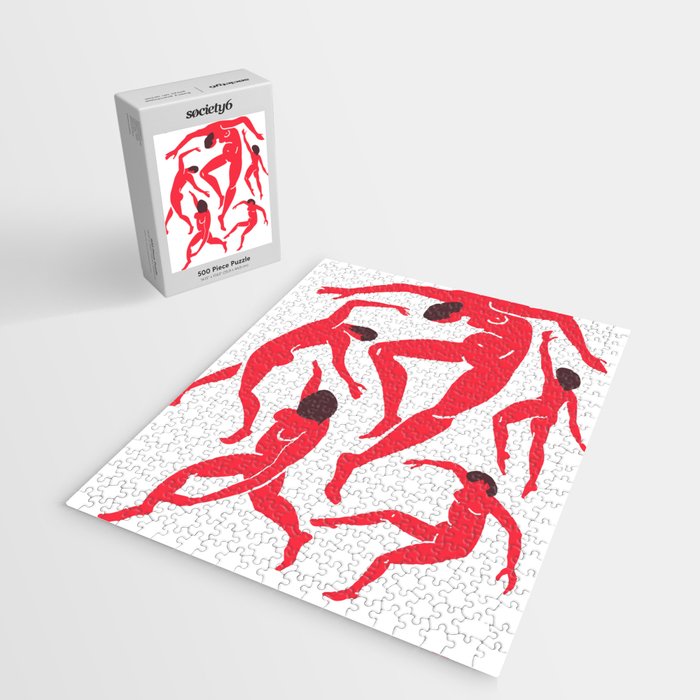 The Dance 3 | Henri Matisse - La Danse | Scarlet Red Edition Jigsaw Puzzle Gallery Image 2