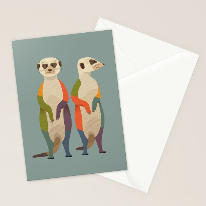 Meerkats Stationery Card Gallery Image 2