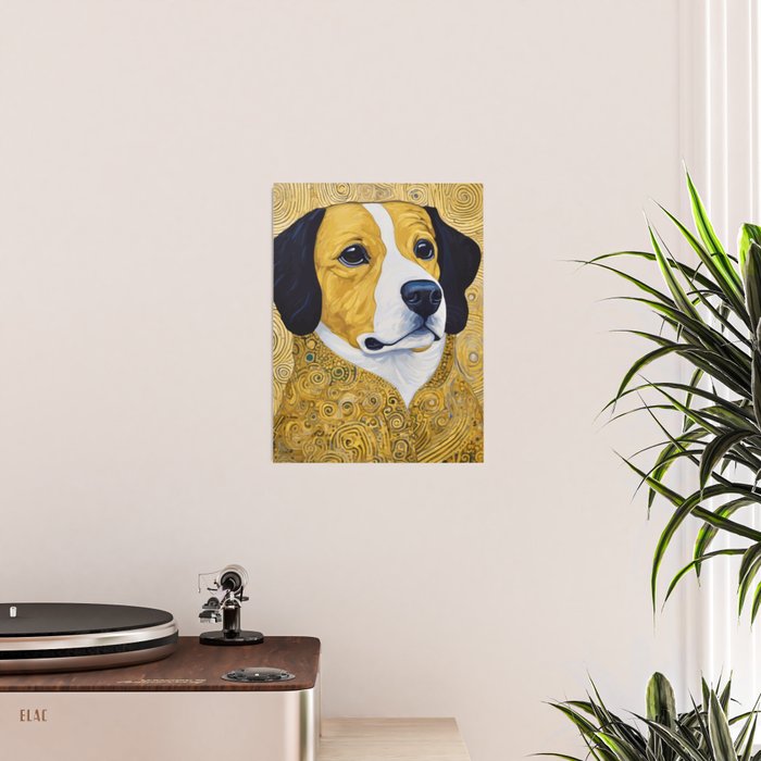 Portrait of Handsome Klimt Dog Poster Gallery Image 2