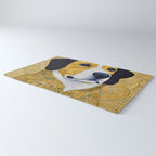 Portrait of Handsome Klimt Dog Rug Gallery Image 3